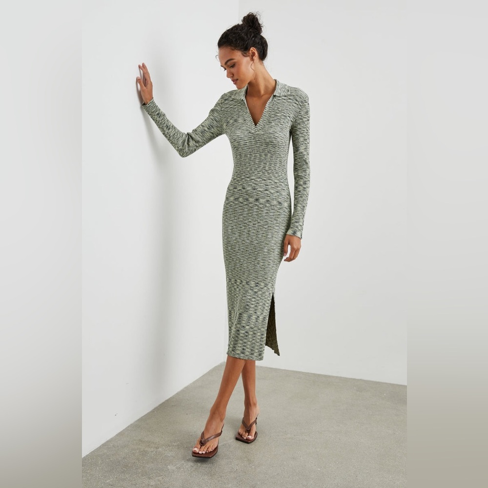 Rails Luciana Dress in Mint Navy Space Dye Size Extra Large XL